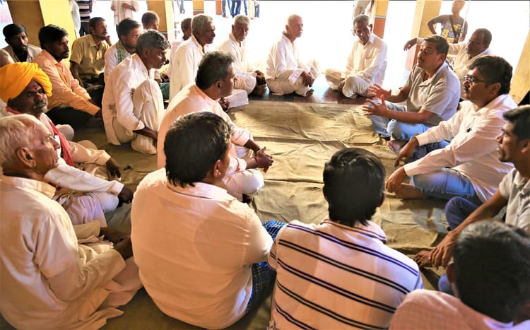 Community irrigation Farmer Meeting